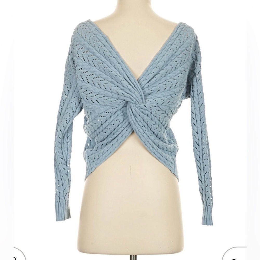 Jessica Simpson Blue Crossbody and Knit Sweater, PERFECT CONDITION. Soo hot!! 🥵 - Picture 6 of 10